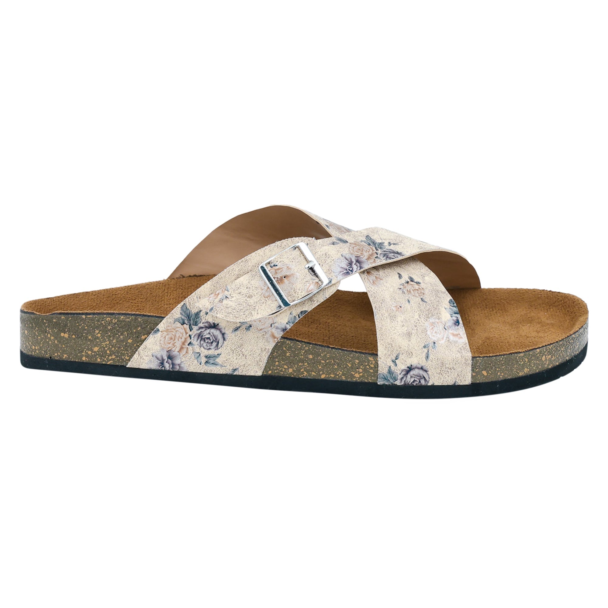 Beige Women's Flat Sandals