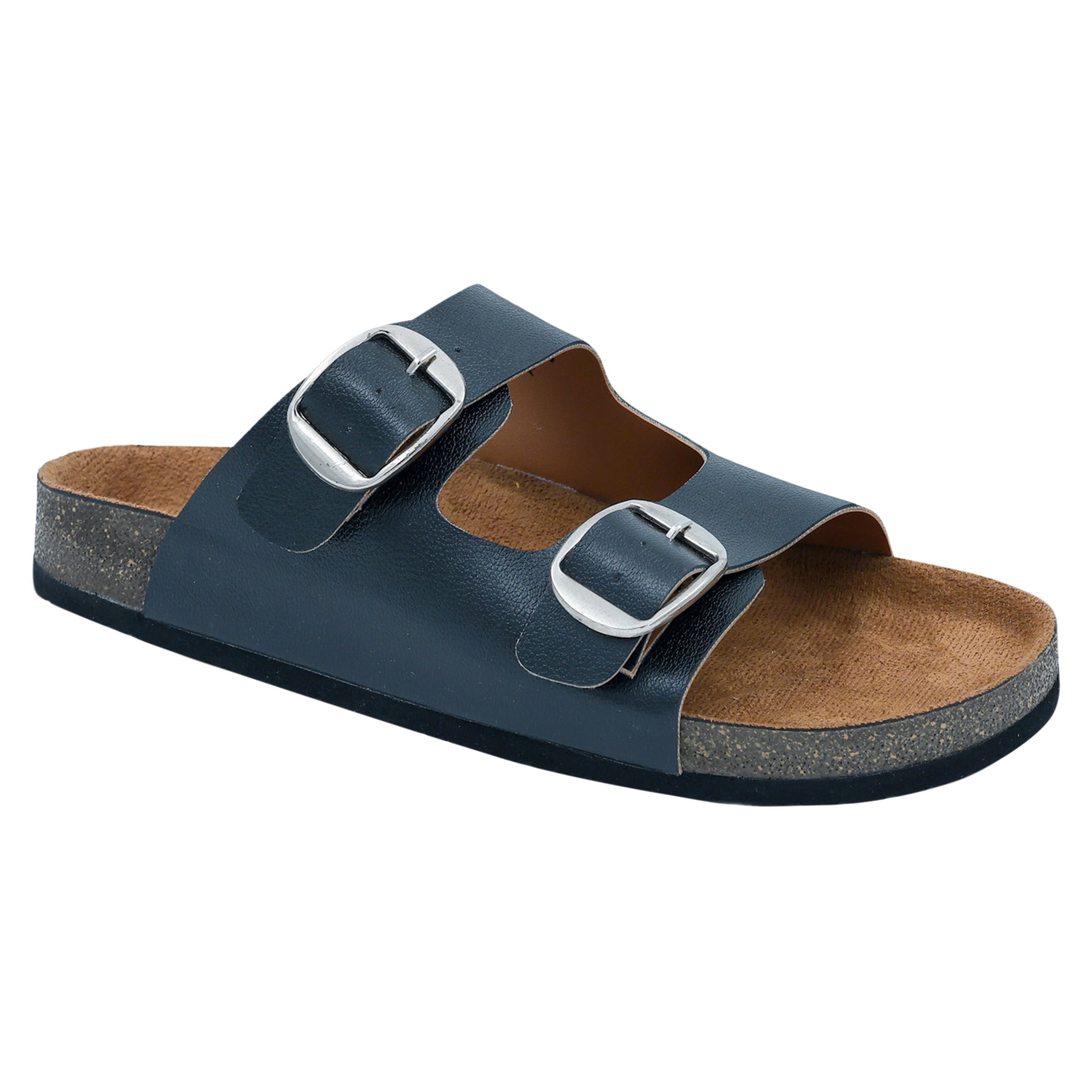 Women's Flat Sandals in Black Color