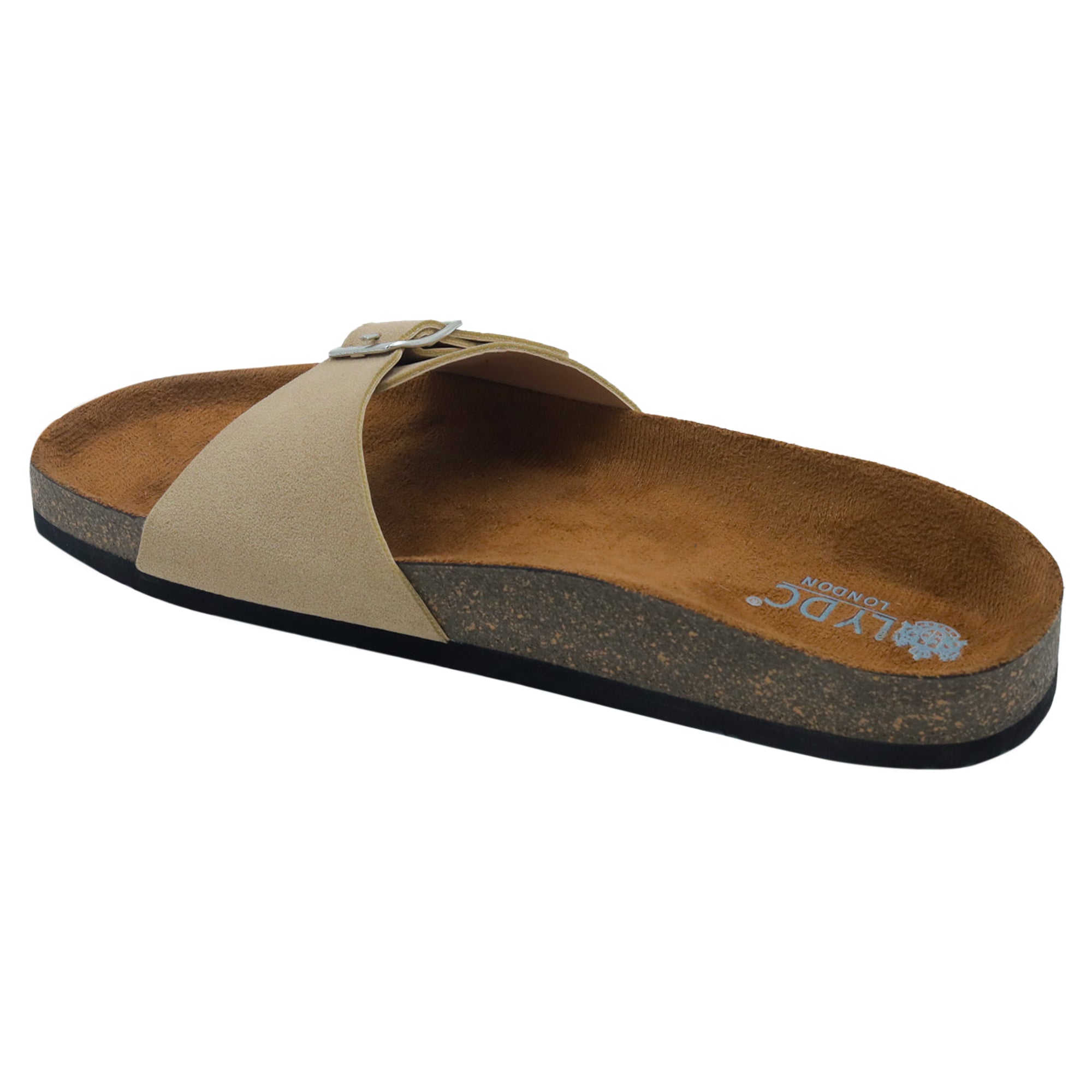 Flat Women Sandals in Beige Color