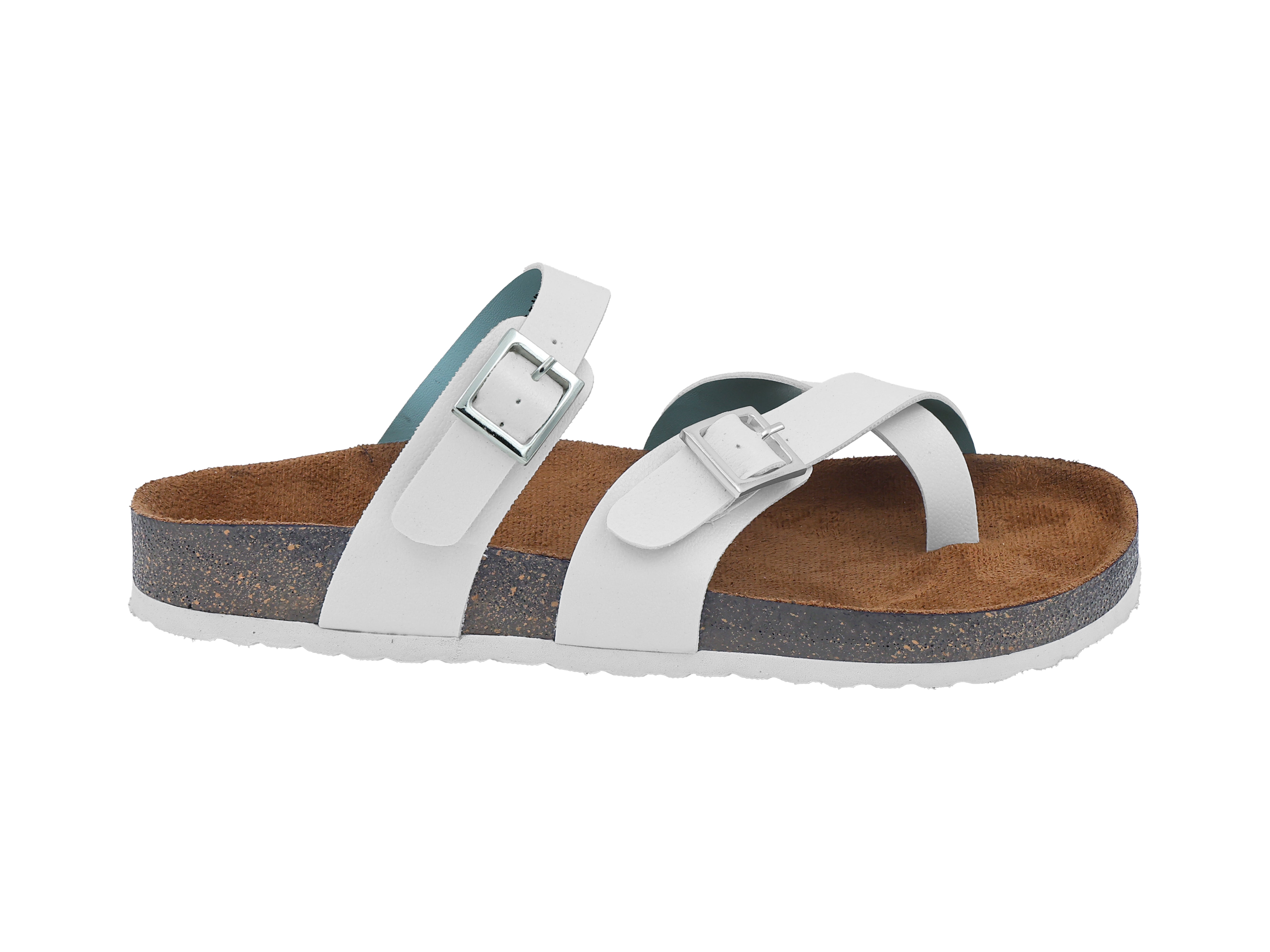 Soho White Women's Flat Sandals