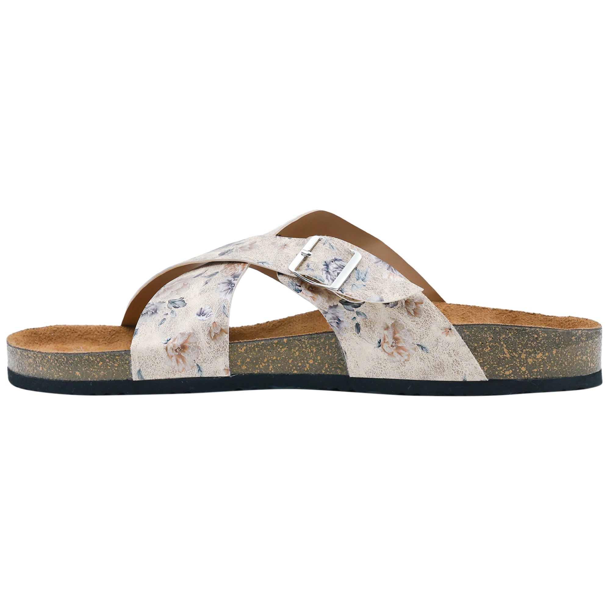 Beige Women's Flat Sandals
