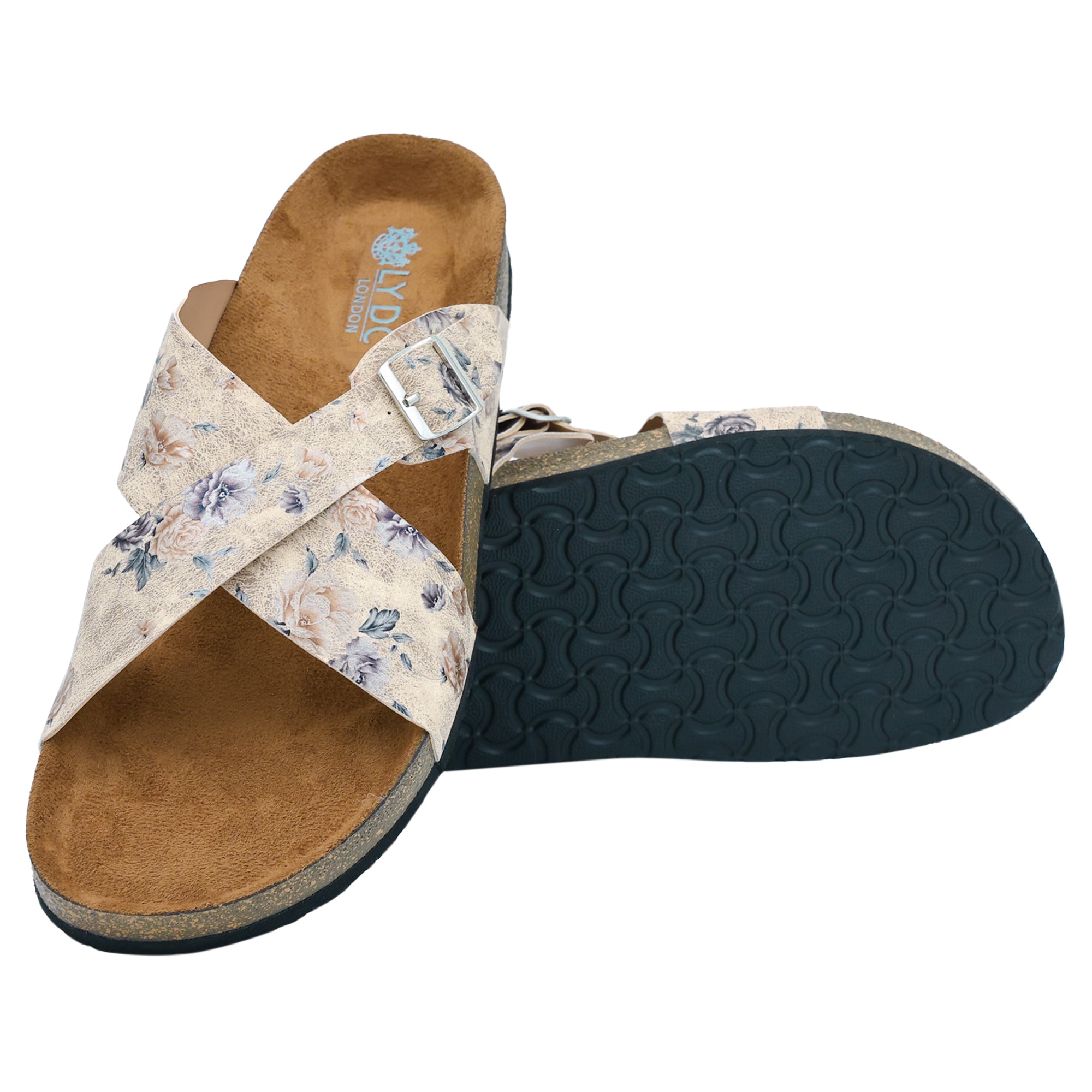 Beige Women's Flat Sandals
