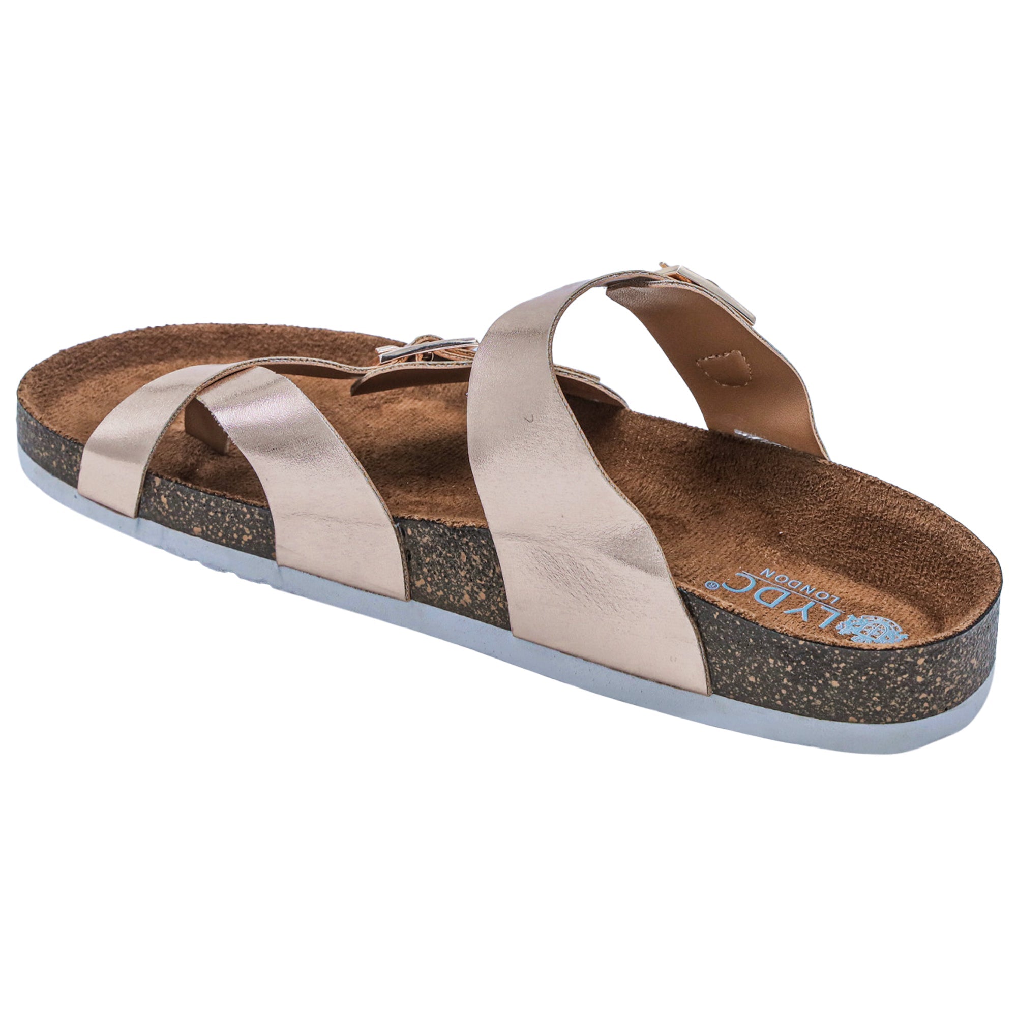 Women's Flat Sandals Rosegold