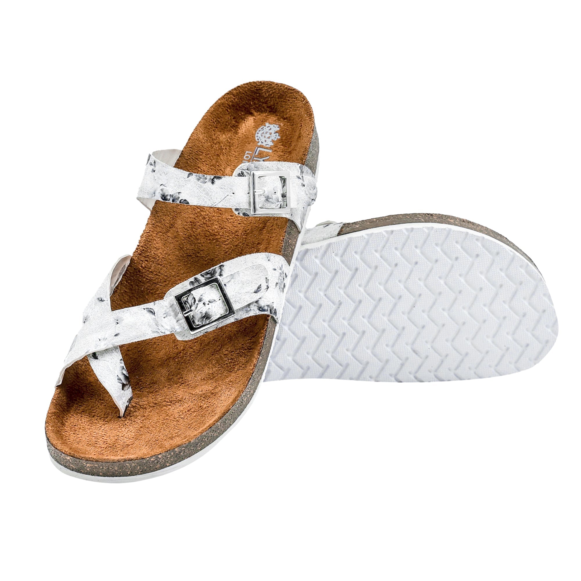 Women's Flat Sandals White