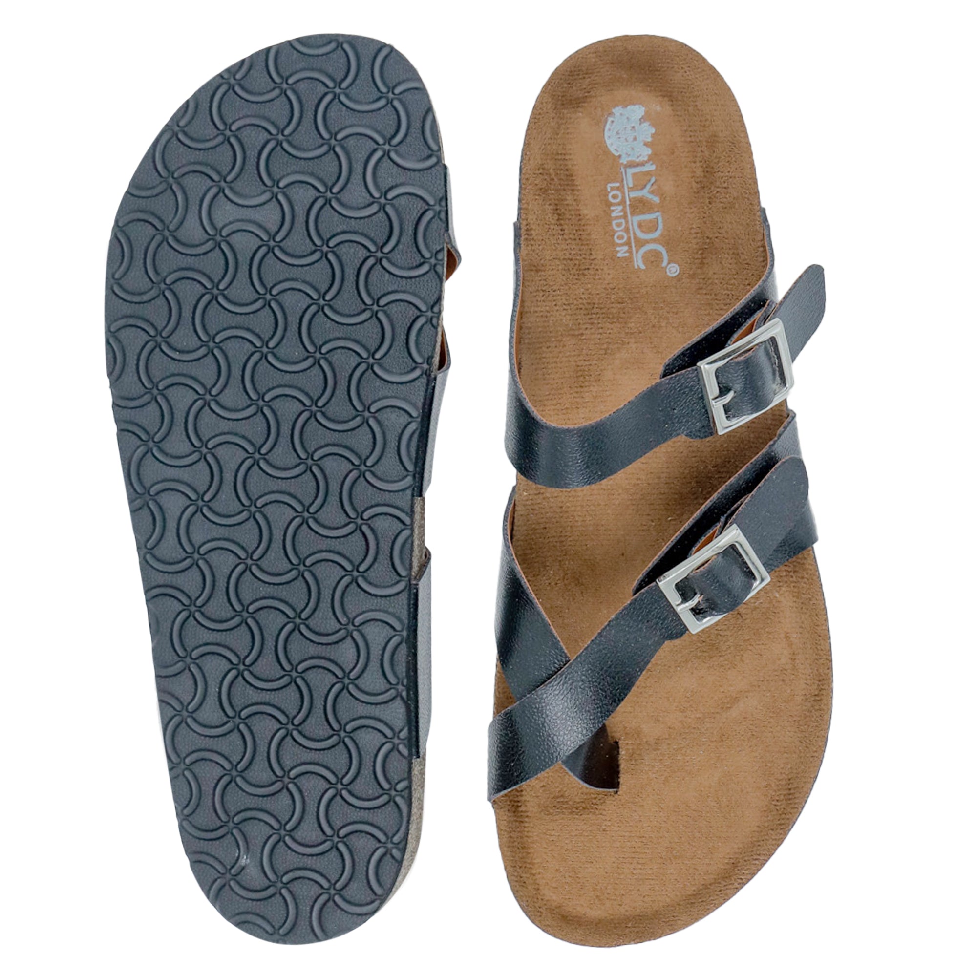 Women's Flat Sandals Black