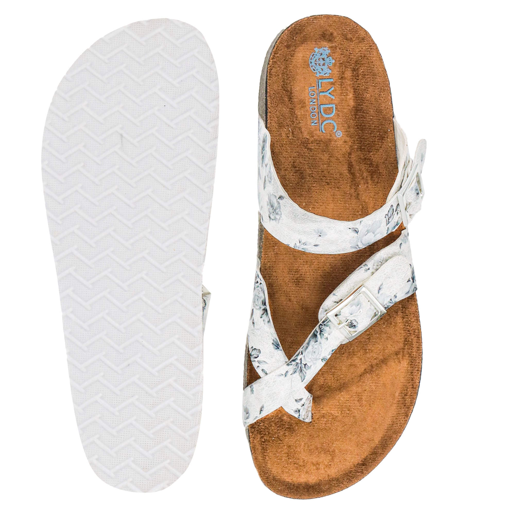 Women's Flat Sandals White