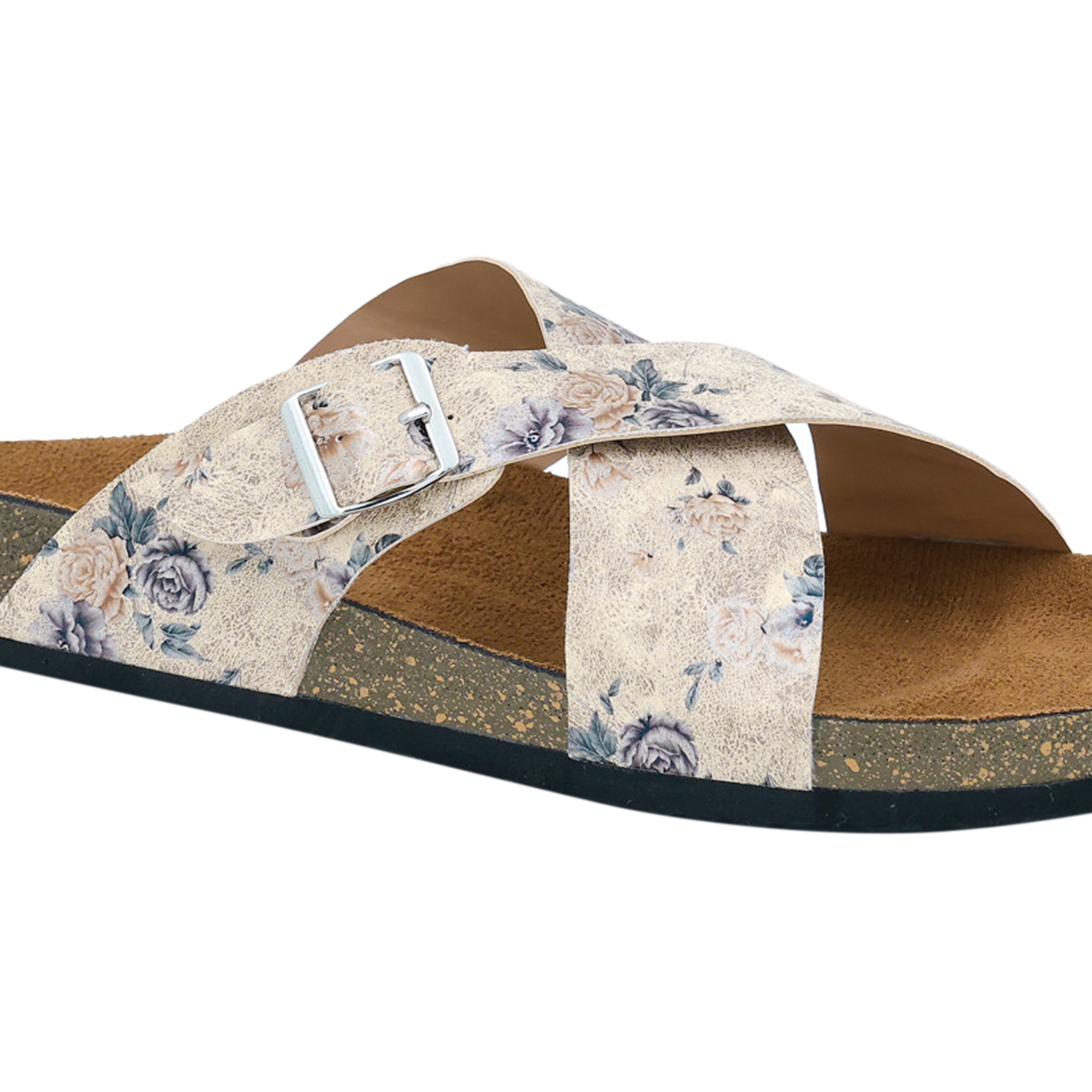 Beige Women's Flat Sandals