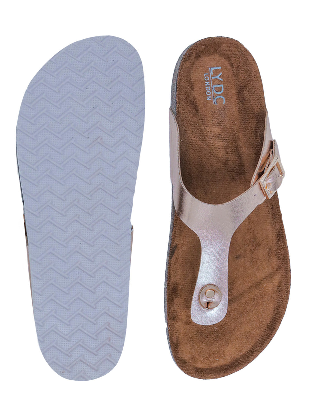 Rosegold Women's Flat Sandals