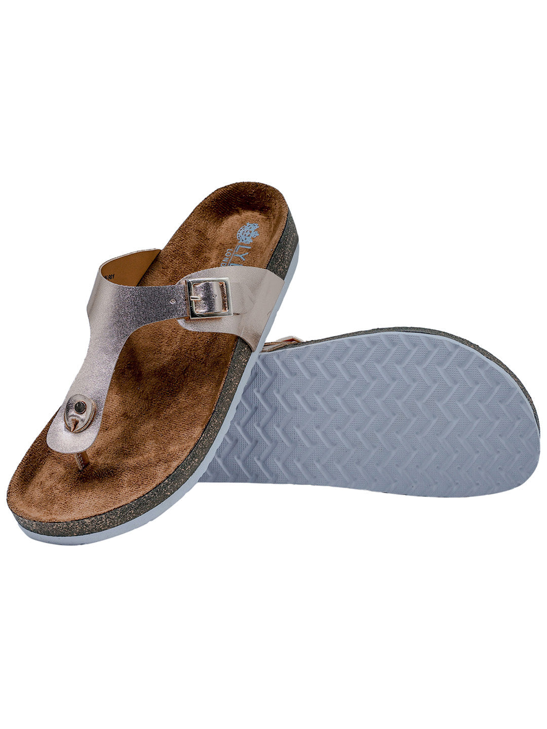 Rosegold Women's Flat Sandals