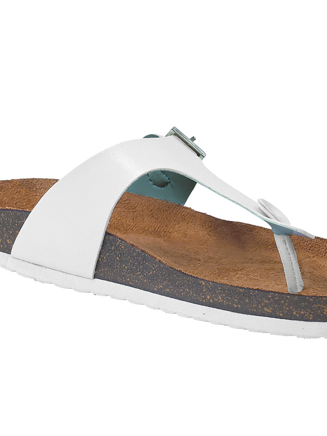 White Plain Women's Flat Sandals