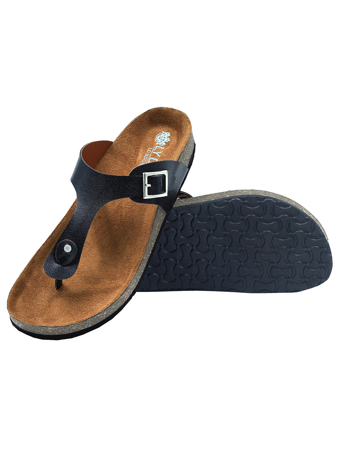 Black Women's Flat Sandals