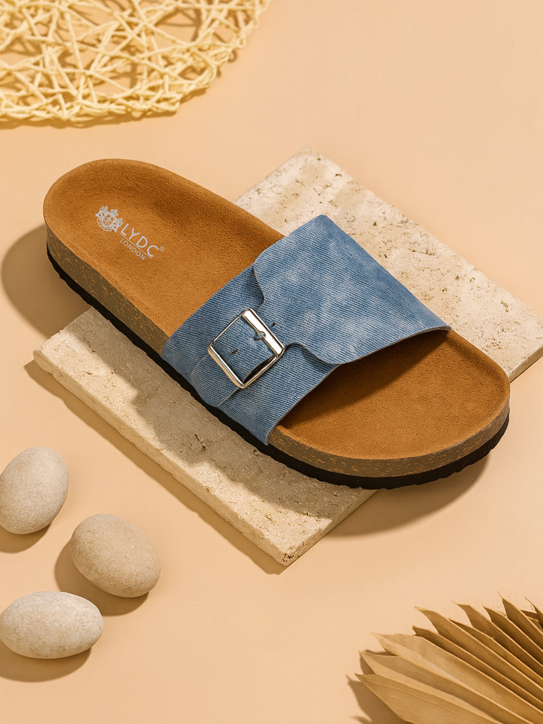 Blue Denim Sandals for Women - Bristol