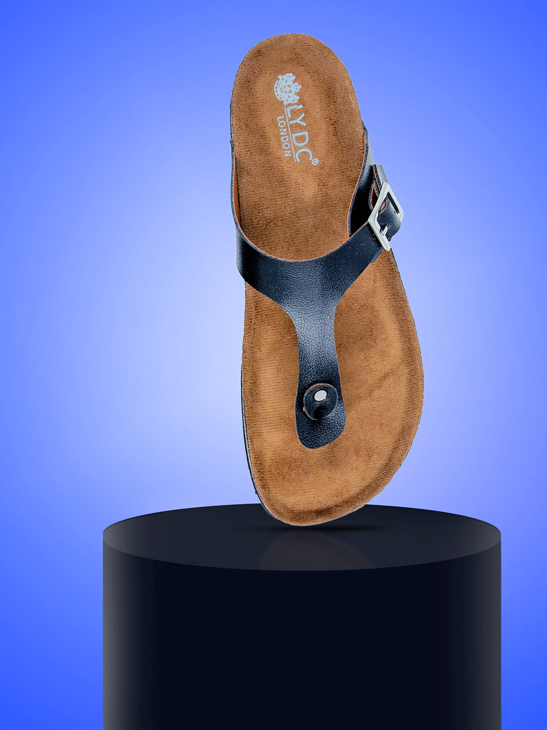 Black Women's Flat Sandals