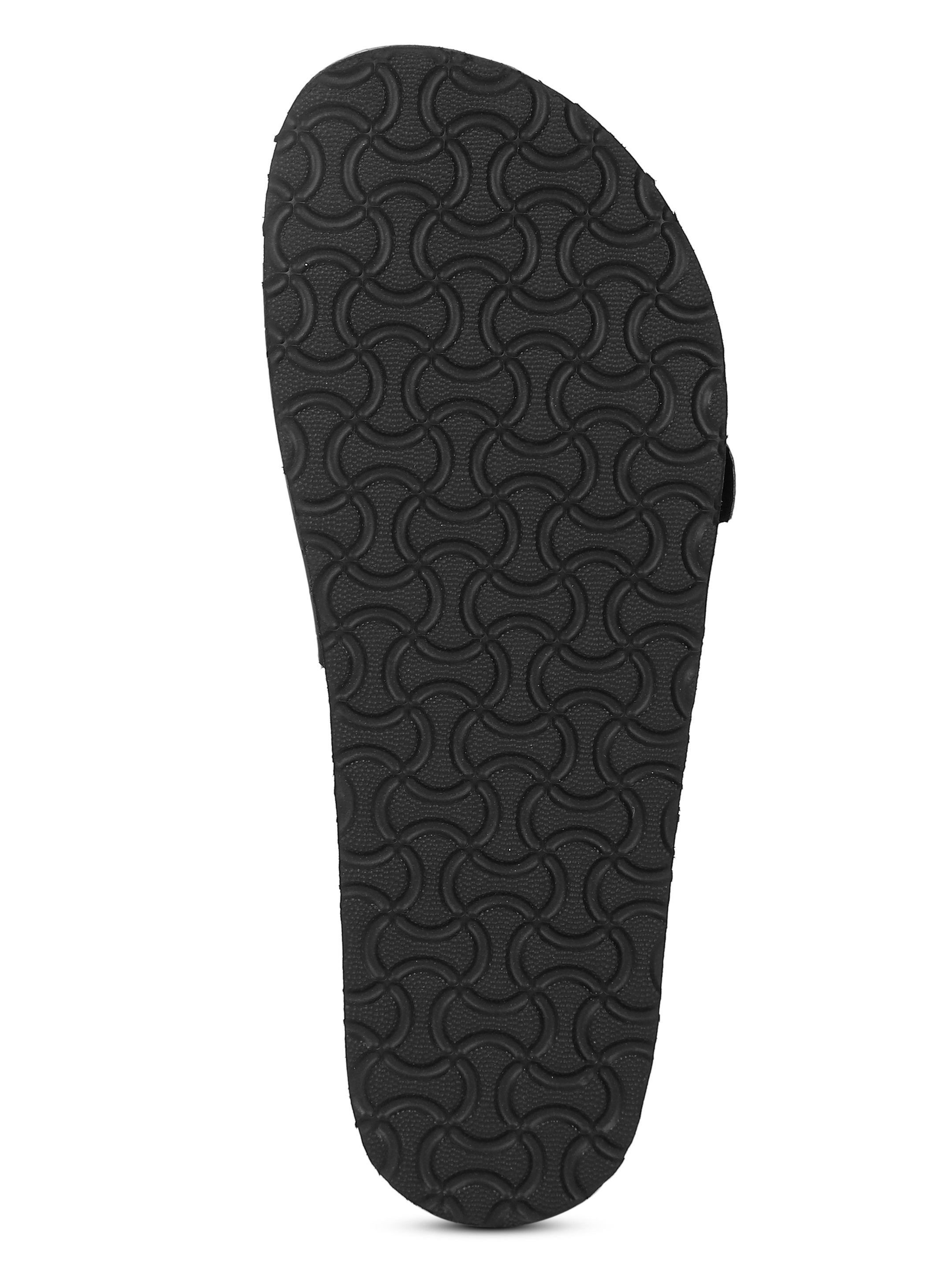 Croco Black Flat Sandals for Women - Camden