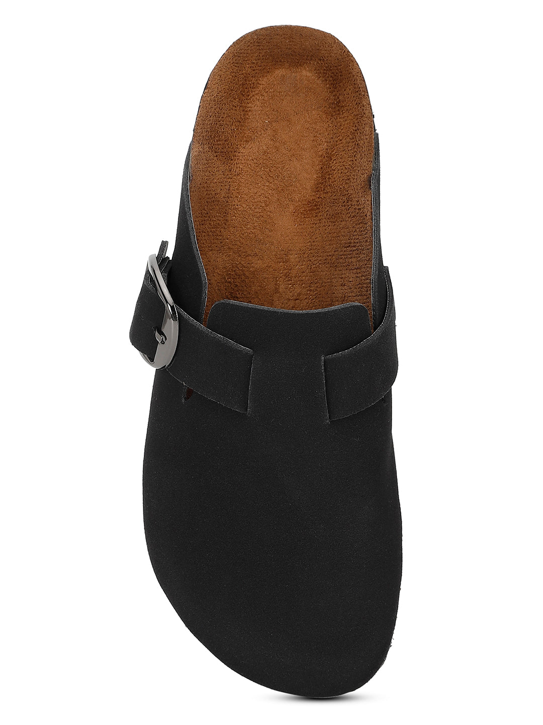 Brixton Black Suede Clogs Sandals for Women